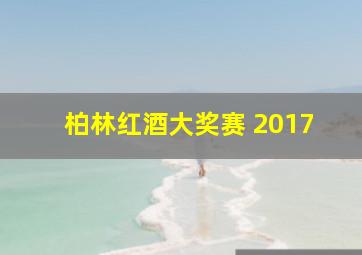 柏林红酒大奖赛 2017